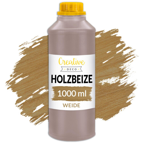 Creative Deco Holzbeize auf Wasserbasis | 1L | Weide Holz Farbe Beige