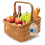 Creative Home Holländischer Einkaufskorb Weidenkorb mit Henkel Picknickkorb 10