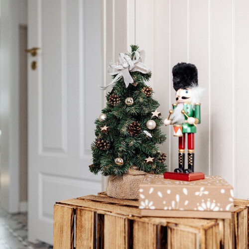 Creative Home Kleiner Weihnachtsbaum Champagner Geschmückt | Höhe 40 cm 1