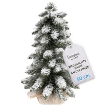 Creative Home Künstlicher Weihnachtsbaum mit Schnee | Tannenbaum 50 cm