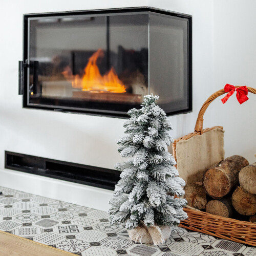 Creative Home Künstlicher Weihnachtsbaum mit Schnee | Tannenbaum 50 cm 1