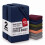 (2X Small Double - Navy) Fitted Sheets 25cm Pack of 2 Small Double Deep Pocket Soft Microfibre Bed Sheets 1