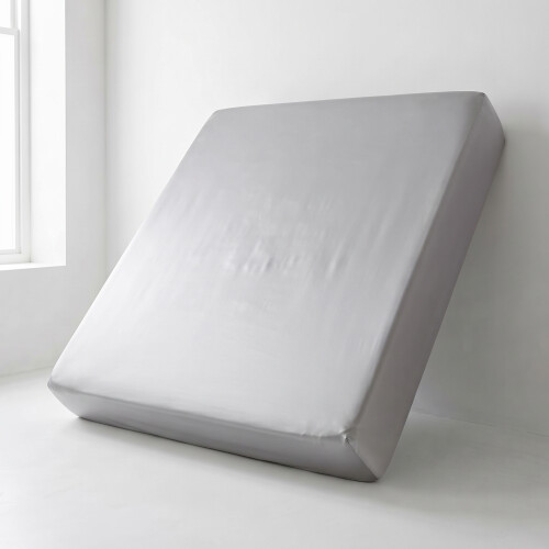 (2X Small Double - Silver) Fitted Sheets 25cm Pack of 2 Small Double Deep Pocket Soft Microfibre Bed Sheets 2