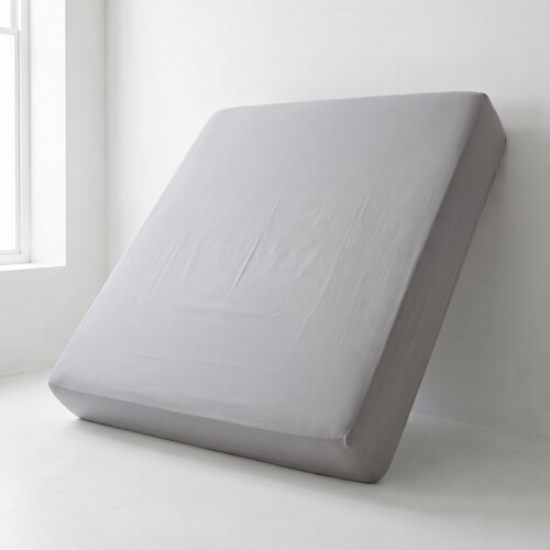 (2X Small Double - Grey) Fitted Sheets 25cm Pack of 2 Small Double Deep Pocket Soft Microfibre Bed Sheets 2
