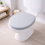 Spot On Dealz 18'' Wooden Toilet Seat Grey 4