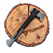 TORVON INDUSTRY Handbeil 800 g mit Nagelzieher und verstärktem Nylonstiel