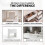 (Melody) Dressing Table Set with Hollywood LED Mirror 4