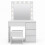 (Melody) Dressing Table Set with Hollywood LED Mirror 7