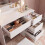 (Melody) Dressing Table Set with Hollywood LED Mirror 2