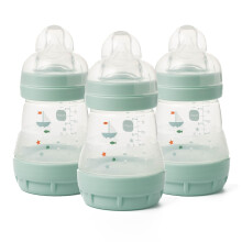 MAM Easy Start Anti-Colic Bottle, 3 x160ml, Self-Sterilising, Green