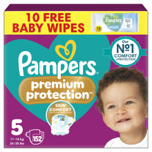 Pampers Premium Protection Nappies Size 5