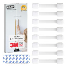 BABYGO Child Safety Cupboard Locks, 8 Pack, Extra Strong 3M