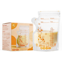 Oderra 100PCS Breast Milk Storage Bags 180ml- Pre-Sterilized Freezer-Safe Breastmilk Bags with Built-In Pour Spout, Double Zip Seal, Hospital Bag Mat