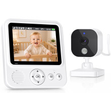 Baby Monitor with Camera, 2.8in IPS, 96H VOX, No WiFi, Night Vision