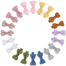 JOYOYO 20 Pcs Baby Hair Clips 2 Inch Light Colors, Full Lined Safe Clips