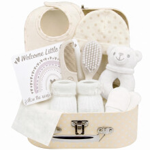 Baby Box Shop - 7 Newborn Baby Gifts Perfect for Gender Reveal Gifts & Baby Shower Gifts - Includes Baby Essentials for Newborn Unisex with Baby Ratt