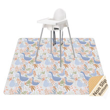 Splash Mat for Under High Chair, Waterproof Washable Highchair Splat Mat