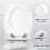 18'' Heart Design MDF Toilet Seat 5