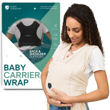 Koala Babycare Baby Sling Easy to Wear - Certified Ergonomic Support - Multi-Purpose Stretchy Baby Carrier Suitable up to 9 kg - Baby Wrap Carrier fo