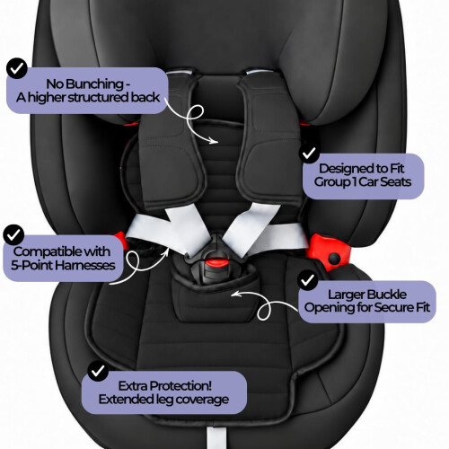 Hygge Sheets Car Seat Protector for Potty Training | Black 1