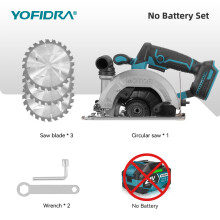 YOFIDRA Scie circulaire électrique 6 pouces sans balais, 3500W, 3 vitesses, pour bois et PVC