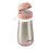 BEABA Béaba 2 in 1 Childrens Stainless Steel Bottle, Bottle/Glass Function, Push Button for Easy Opening, Solid, Healthy, Removable Handles, Stainless Stee 1