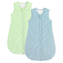 WYTbaby Baby Sleeping Bag, 1.5 Tog Sleep Sack Blue Green 6-12 Months