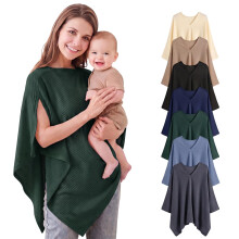 Fiohiros Breastfeeding Cover Nursing Cover for Mum, Breathable Skin-Friendly Nursing Cover Poncho, 360Full Privacy Breastfeeding Cover Up Stroller C