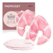 Momcozy Larger Hot & Cold Breast Therapy Packs with 2 Covers, 2-Pk, Pink