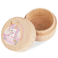 Aolso Wooden Milk Tooth Box, Girls and Boys, Wooden Tooth Box for Milk Teeth with Name to Stand, Tooth Box for Tooth Fairy Gifts with Display Functio
