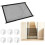 Retractable Pet Gate,110 x 72 cm,No-Drill Mesh Barrier 1