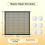 Retractable Pet Gate,110 x 72 cm,No-Drill Mesh Barrier 2