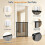 Retractable Pet Gate,110 x 72 cm,No-Drill Mesh Barrier 5