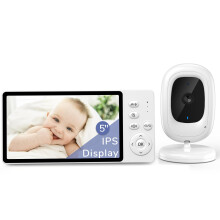 jeeber No Wifi Baby Monitor with Camera, 5" 1080p IPS Screen