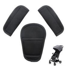 3 Pcs Baby Harness Strap Pads – Shoulder And Crotch Covers for Car Seats
