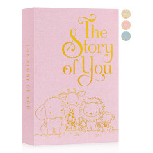 Ywlake Baby Photo Album 6x4 300 Pockets, Animal Linen Newborn Bebe Ultrasound Photo Album with Memo Writing Area, Cover Photo Book, Picture Album for