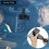 QWORK Car Rear Mirror, Clip-On Rear View Mirror, 360 Rotatable Rear View 3