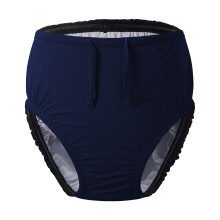 Dreammonkey Reusable Swim Nappy for Adults Leakproof & Waterproof Incontinence Swimwear Special Needs, Discreet Protection for Pool & Beach(Navy,3XL)