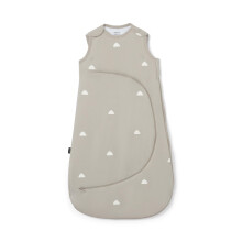 SnuzPouch Baby Sleeping Bag, 1.0 Tog, 0-6 Months w. Nappy Zip, Grey Cloud