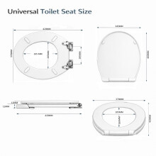 18'' Tongue & Groove MDF Toilet Seat