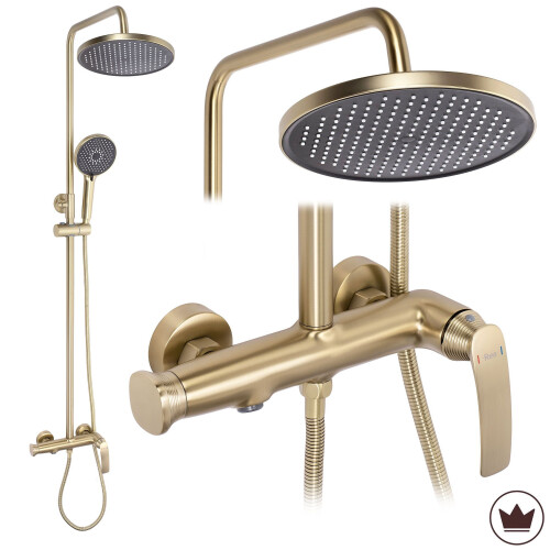 Shower Set Premium Rea Como M2 Brush Gold