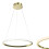 Lampada A Sospensione Lhj001-cp 40 Cm Gold 1