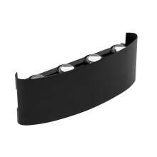 Applique Da Parete Per Facciate Led Jnh041-8g Black