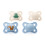 MAM MAM Original Dummies, 0-6M, 4 Pack, Orthodontic Design, Blue/Linen 1