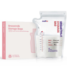 Nuliie 50 Pcs Breast Milk Storage Bags, 250ml BPA Free Milk Storage Bags with Pour Spout for Breastfeeding, Self-Standing or Flat Pre-sterilised Bag,