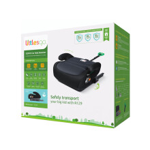 Littlesgo IFix Booster Seat, i-Size ISOFIX Car Seat, for Child from 125-150cm (3-12 Years, Group 2/3), Portable, Triple Foam Layers for Comfortable T