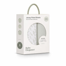 Baby Elegance Cot Bed Sheets, 140 x 70 cm Fitted, 2-Pack (Into the Wild)