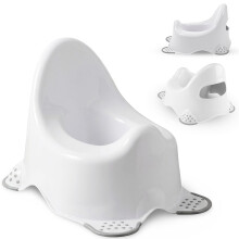 Babycurls Steady Potty with Non Slip Grip Feet - Easy to Clean Loo Training for Kids Toddlers Infants Practical Lightweight and Portable with High Ba