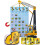 Potty Training Chart for Boys with Reusable Stickers (Utility Crane) 1