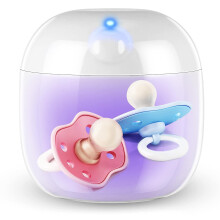 Portable Dummy Steriliser, Mini UV-C Sanitizer Box for Pacifier, 99.99% Sterilization in 3 Mins, USB-C Rechargeable, Mini Sterilizer Box for Baby Pac